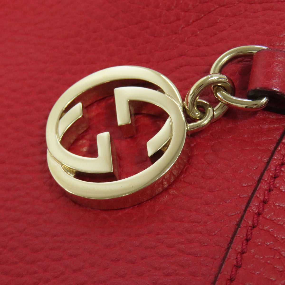 GUCCI グッチ 449711 インターロッキングG アウトレット ハンドバッグ レザー レディース 中古