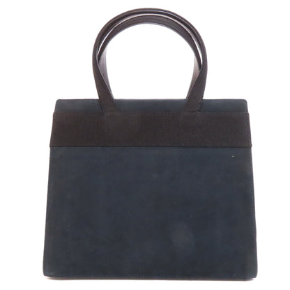 Salvatore Ferragamo サルヴァトーレフェラガモ ヴァラリボン 2WAY ハンドバッグ スウェード レディース 中古