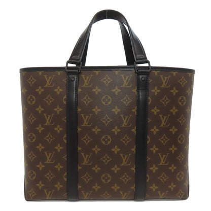 LOUIS VUITTON ルイヴィトン M45734 ウィークエンドPM トートバッグ モノグラムマカサー レディース 中古