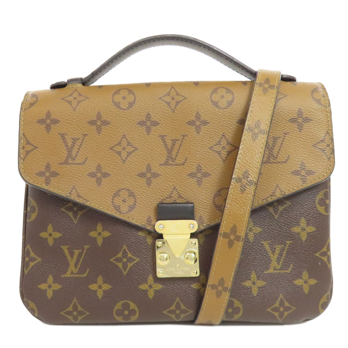 LOUIS VUITTON ルイヴィトン M44876 ポシェット・メティス ハンドバッグ モノグラムリバース レディース 中古