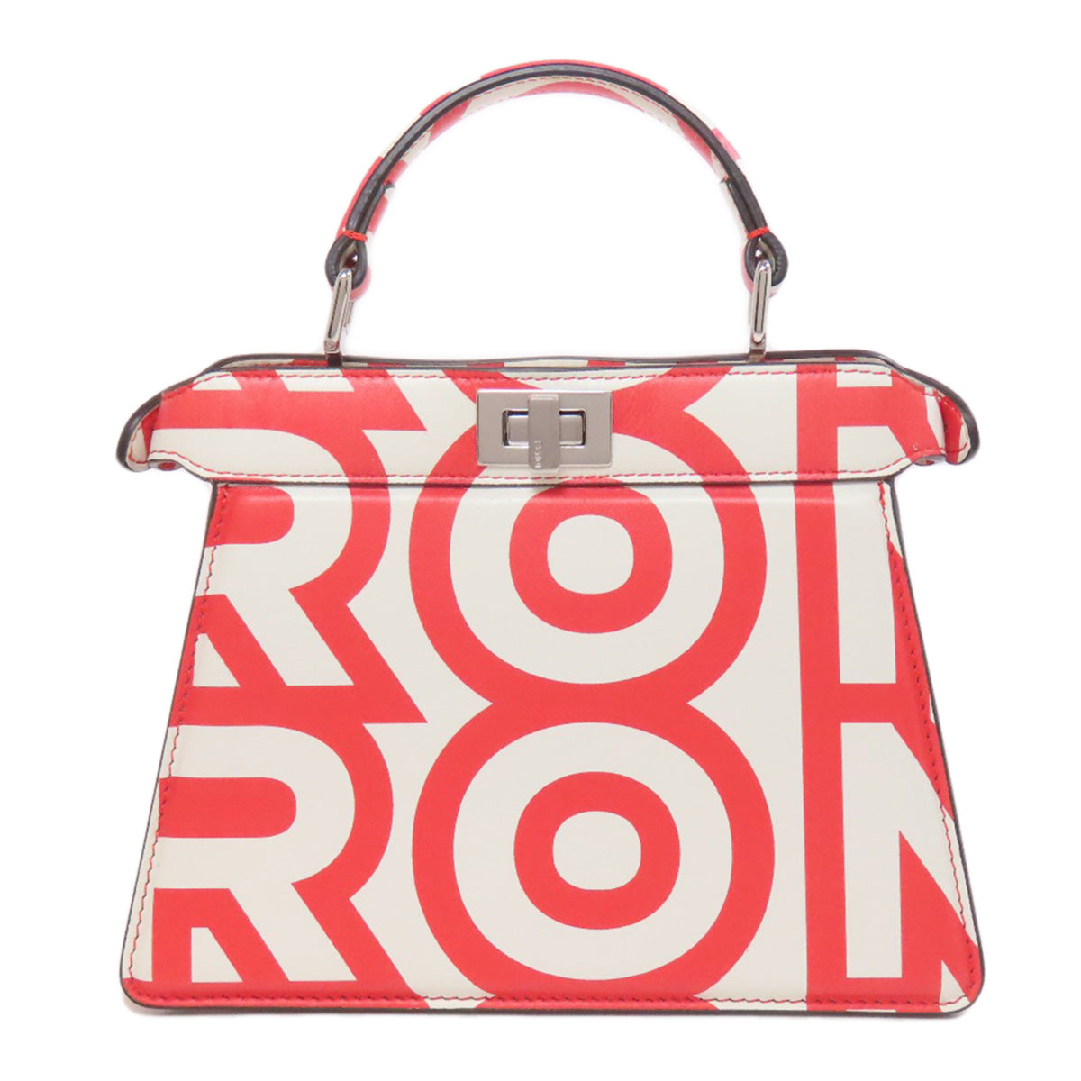 FENDI フェンディ マーク・ジェイコブスコラボ ピーカブー アイシーユー 2WAY ハンドバッグ カーフ レディース 中古