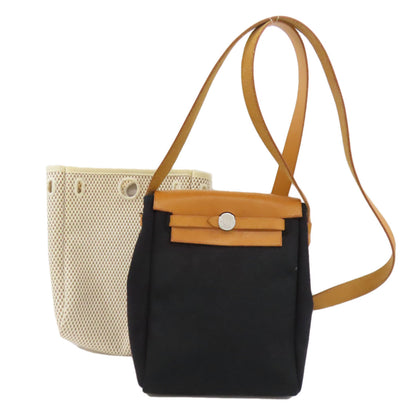 HERMES エルメス エールバッグTPM シルバー金具 ショルダーバッグ トワル レディース 中古