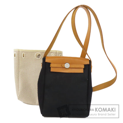 HERMES エルメス エールバッグTPM シルバー金具 ショルダーバッグ トワル レディース 中古
