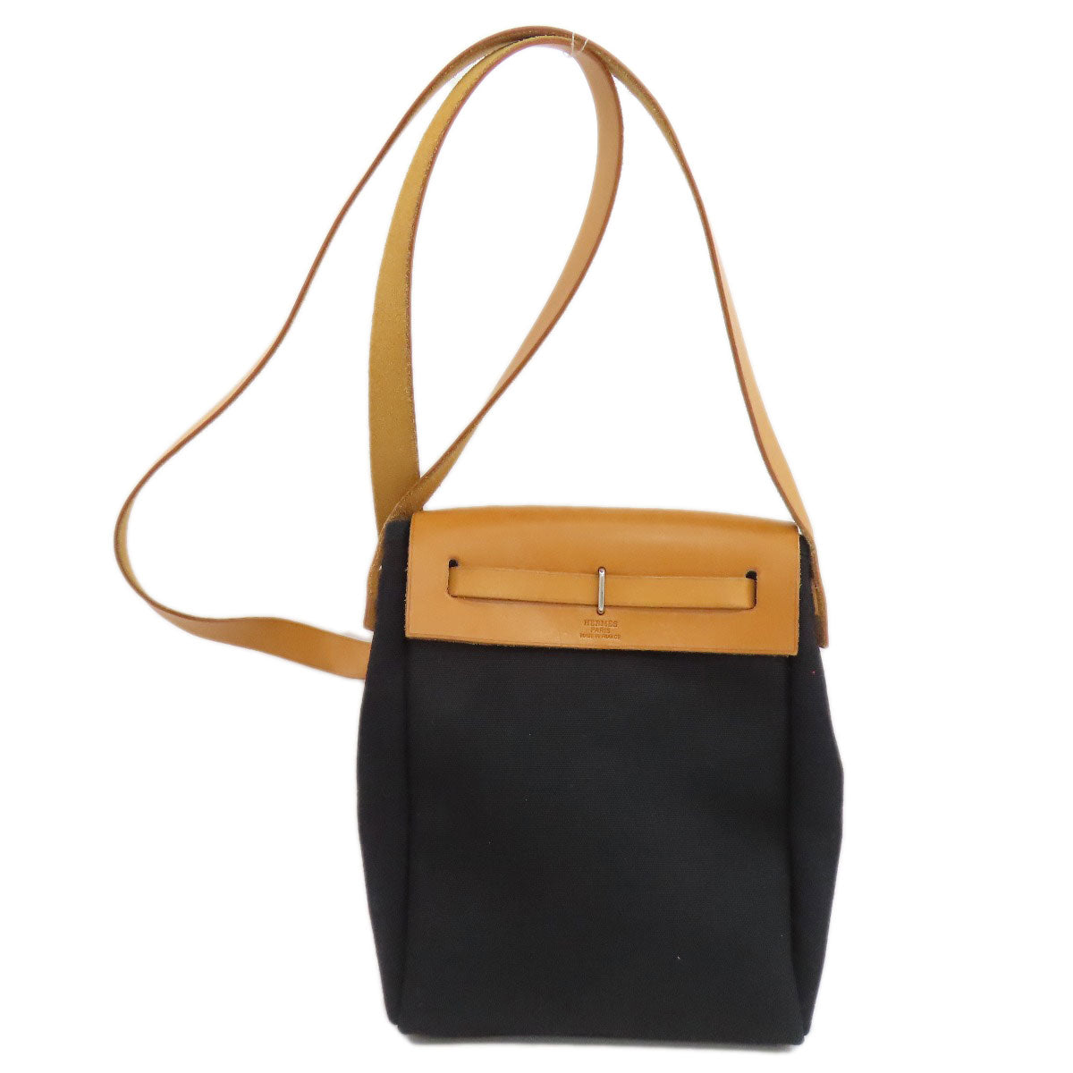 HERMES エルメス エールバッグTPM シルバー金具 ショルダーバッグ トワル レディース 中古