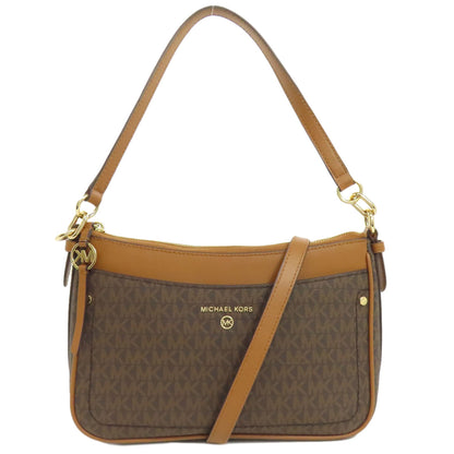 Michael Kors マイケルコース MKシグネチャー 2WAY ショルダーバッグ PVC レディース 中古