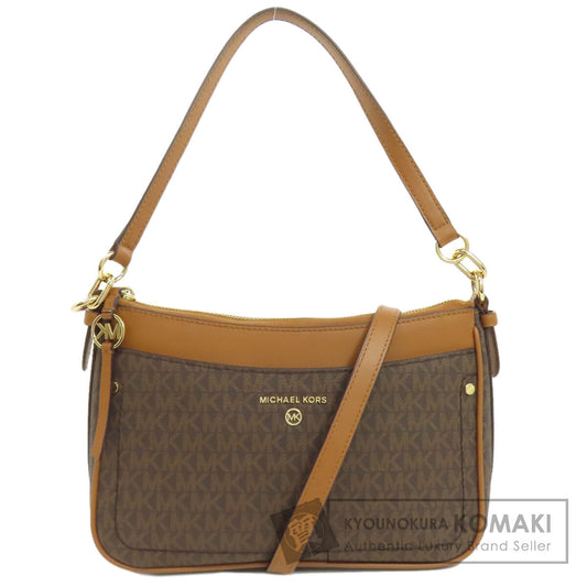 Michael Kors マイケルコース MKシグネチャー 2WAY ショルダーバッグ PVC レディース 中古