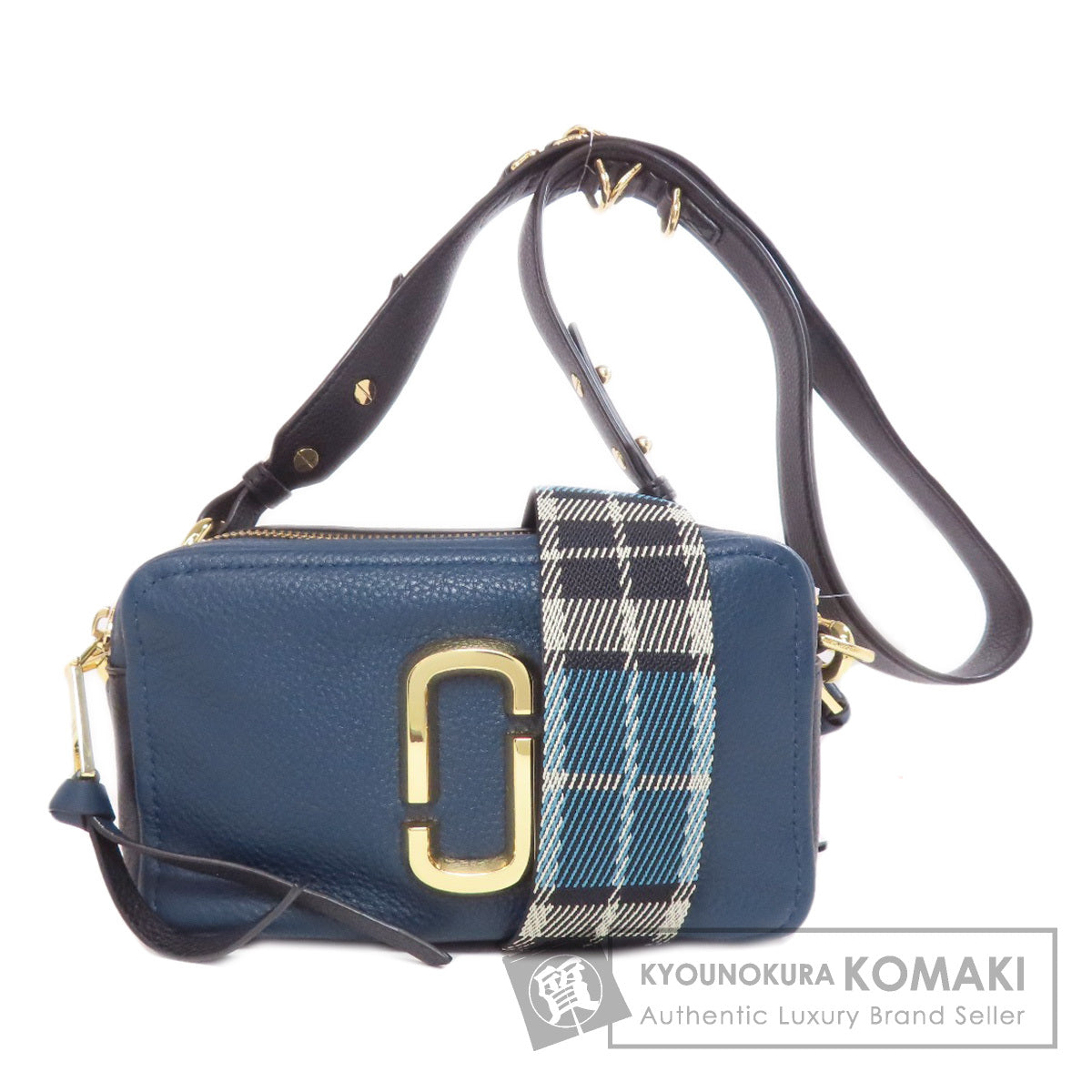 MARC JACOBS マーク・ジェイコブス スナップショット ダブルJ ショルダーバッグ レザー レディース 中古
