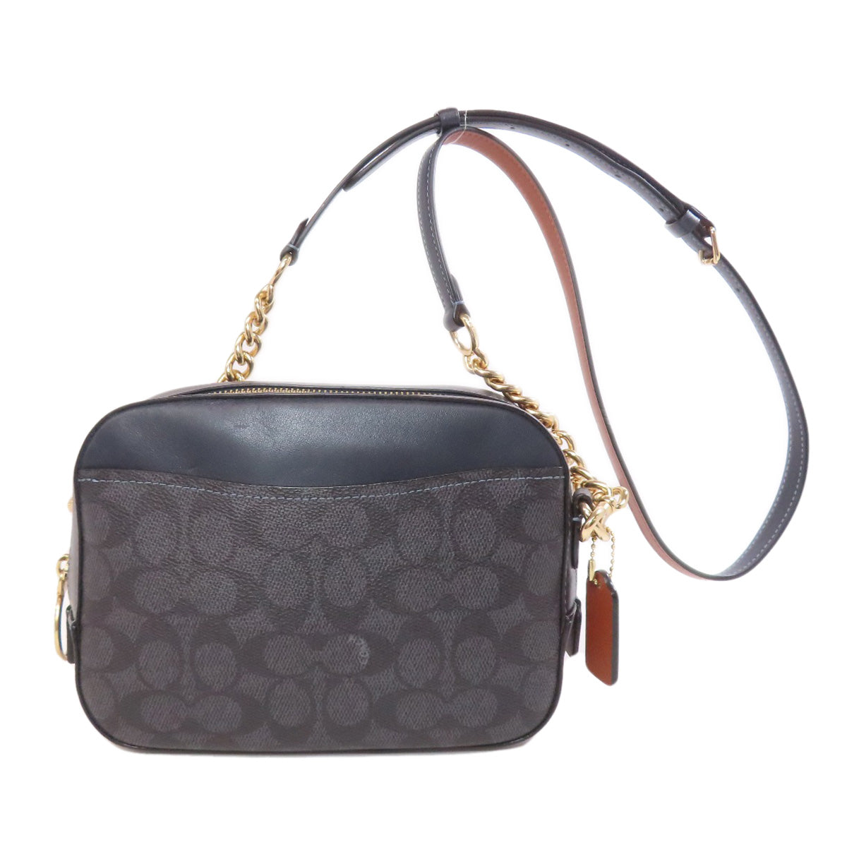 COACH コーチ 31208 シグネチャー ショルダーバッグ PVC レディース 中古