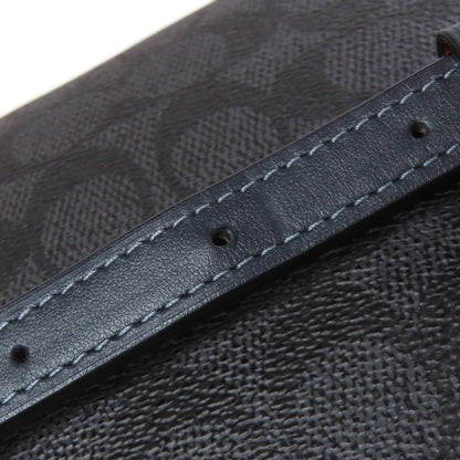COACH コーチ 31208 シグネチャー ショルダーバッグ PVC レディース 中古