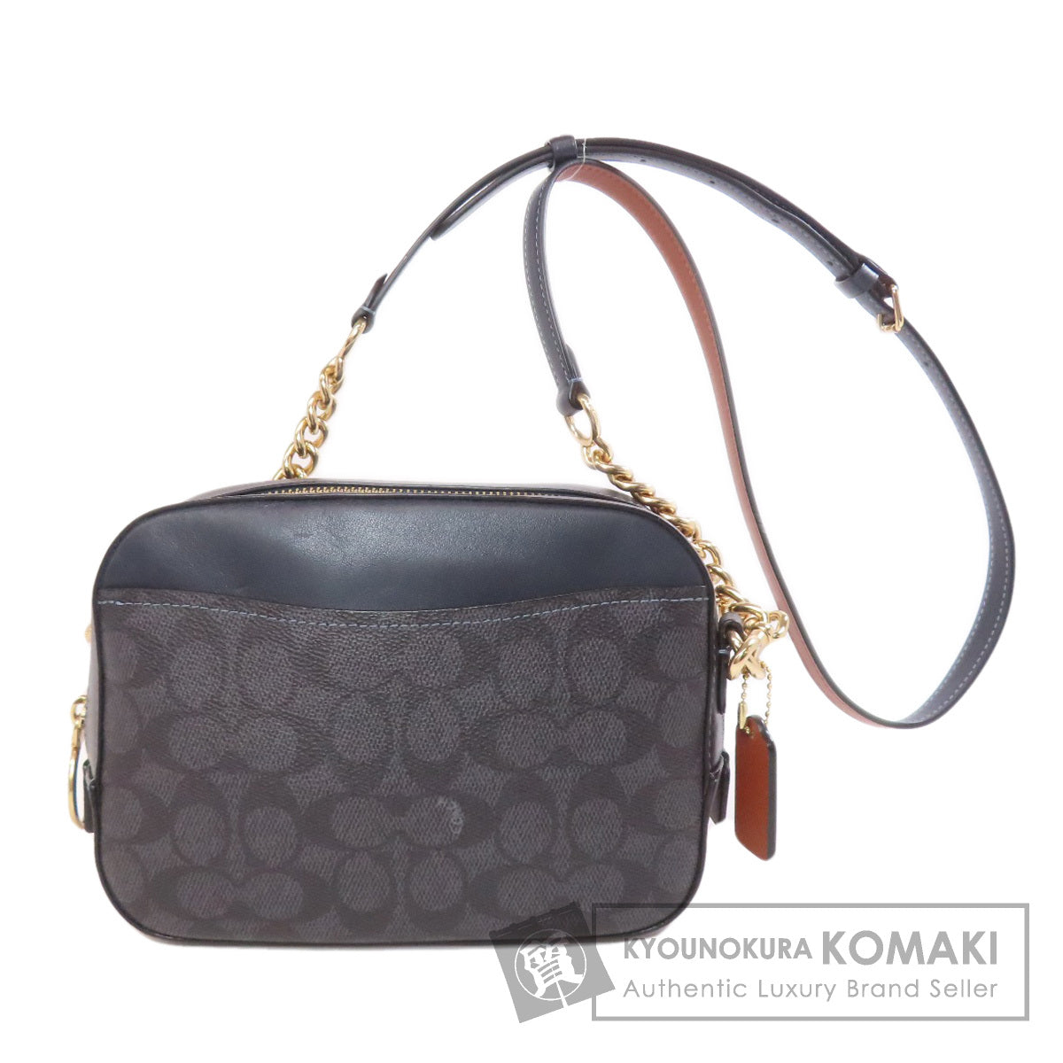 COACH コーチ 31208 シグネチャー ショルダーバッグ PVC レディース 中古