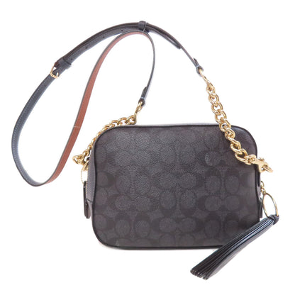 COACH コーチ 31208 シグネチャー ショルダーバッグ PVC レディース 中古