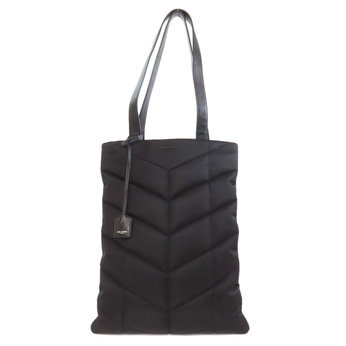 SAINT LAURENT サンローラン ロゴ トートバッグ ナイロン レディース 中古