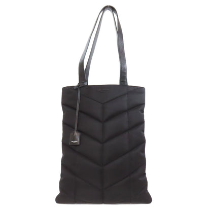 SAINT LAURENT サンローラン ロゴ トートバッグ ナイロン レディース 中古