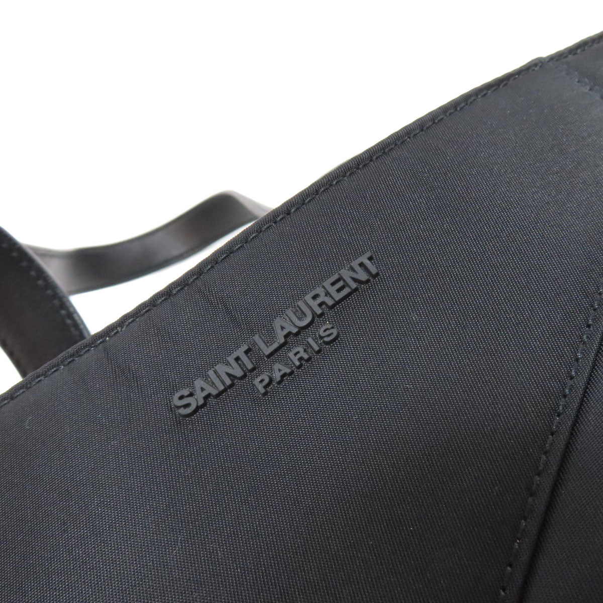 SAINT LAURENT サンローラン ロゴ トートバッグ ナイロン レディース 中古