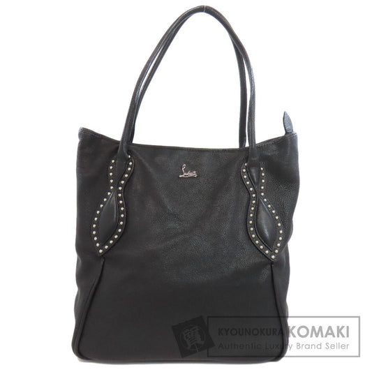 Christian Louboutin クリスチャンルブタン ロゴ トートバッグ レザー レディース 中古