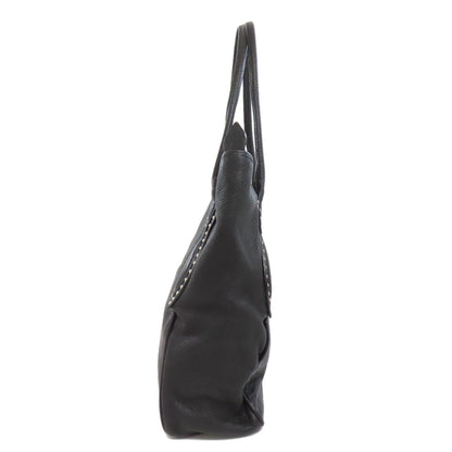 Christian Louboutin クリスチャンルブタン ロゴ トートバッグ レザー レディース 中古