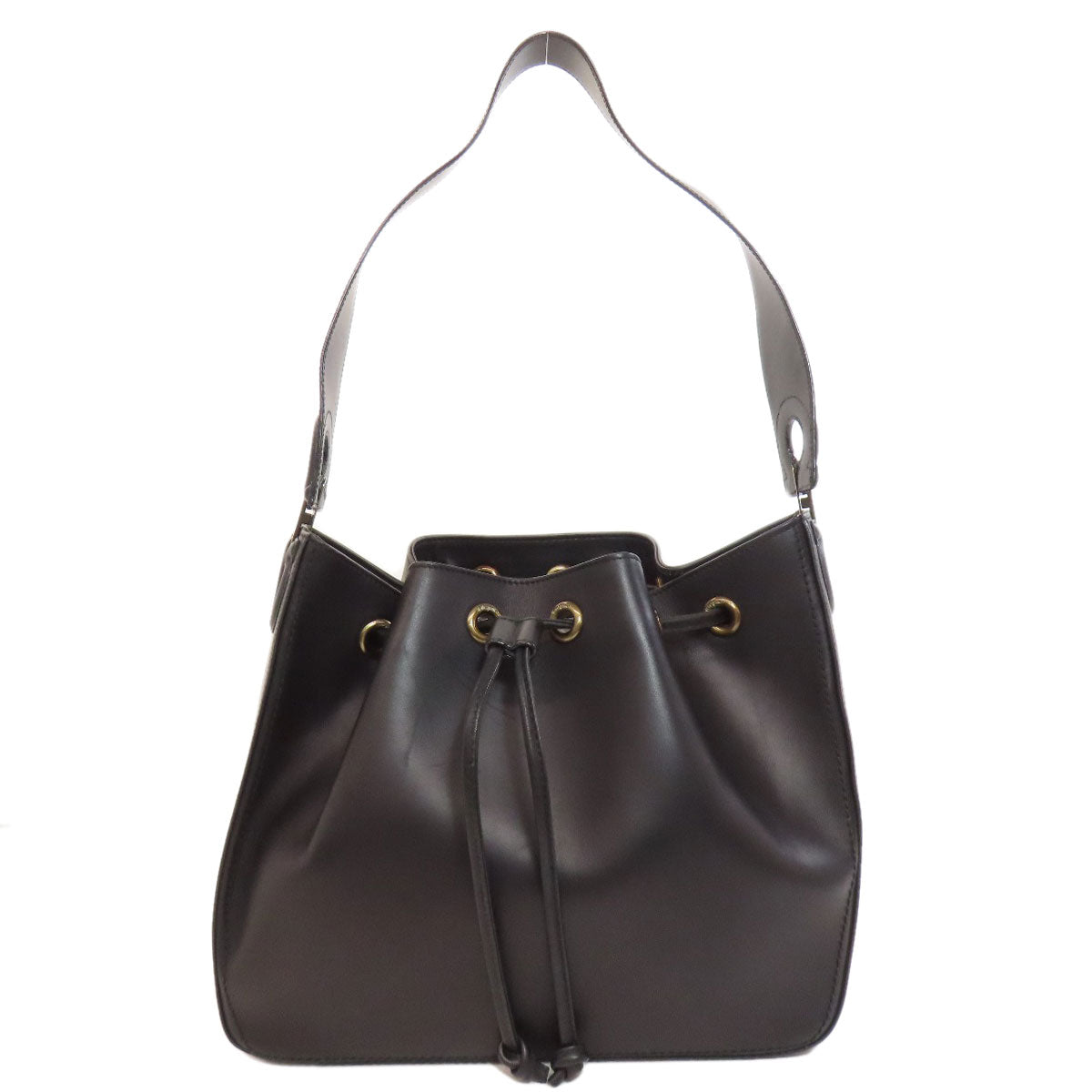 Salvatore Ferragamo サルヴァトーレフェラガモ ワンショルダー 巾着 ショルダーバッグ レザー レディース 中古