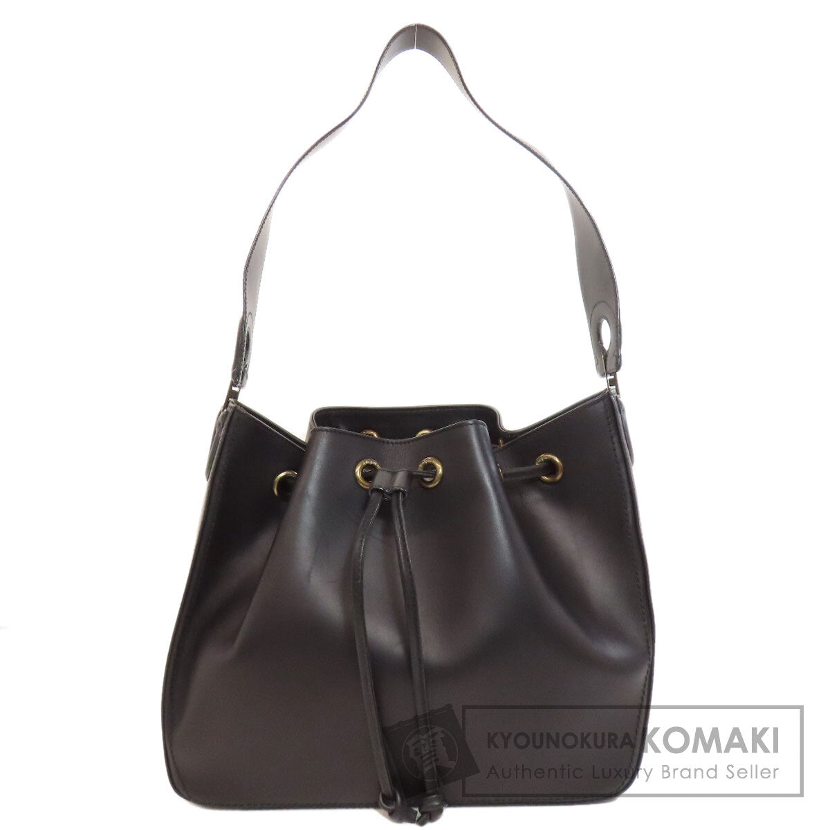Salvatore Ferragamo サルヴァトーレフェラガモ ワンショルダー 巾着 ショルダーバッグ レザー レディース 中古