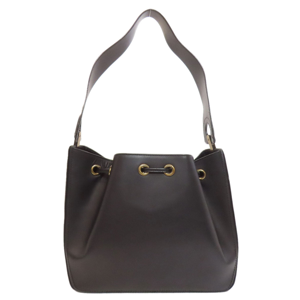 Salvatore Ferragamo サルヴァトーレフェラガモ ワンショルダー 巾着 ショルダーバッグ レザー レディース 中古
