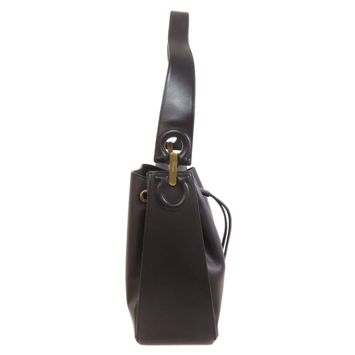 Salvatore Ferragamo サルヴァトーレフェラガモ ワンショルダー 巾着 ショルダーバッグ レザー レディース 中古