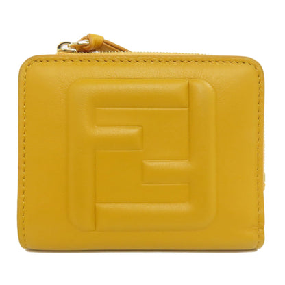 FENDI フェンディ FF キューブ 二つ折り財布（小銭入れあり） レザー レディース 中古