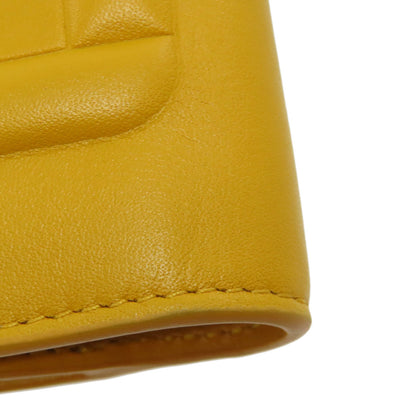 FENDI フェンディ FF キューブ 二つ折り財布（小銭入れあり） レザー レディース 中古