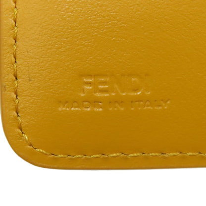 FENDI フェンディ FF キューブ 二つ折り財布（小銭入れあり） レザー レディース 中古