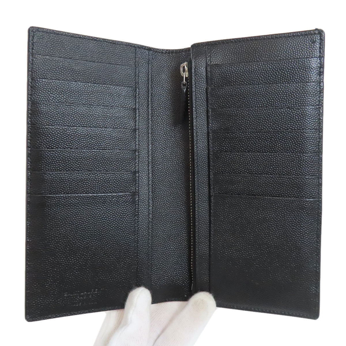 SAINT LAURENT サンローラン シンプルデザイン 長財布（小銭入れあり） レザー メンズ 中古