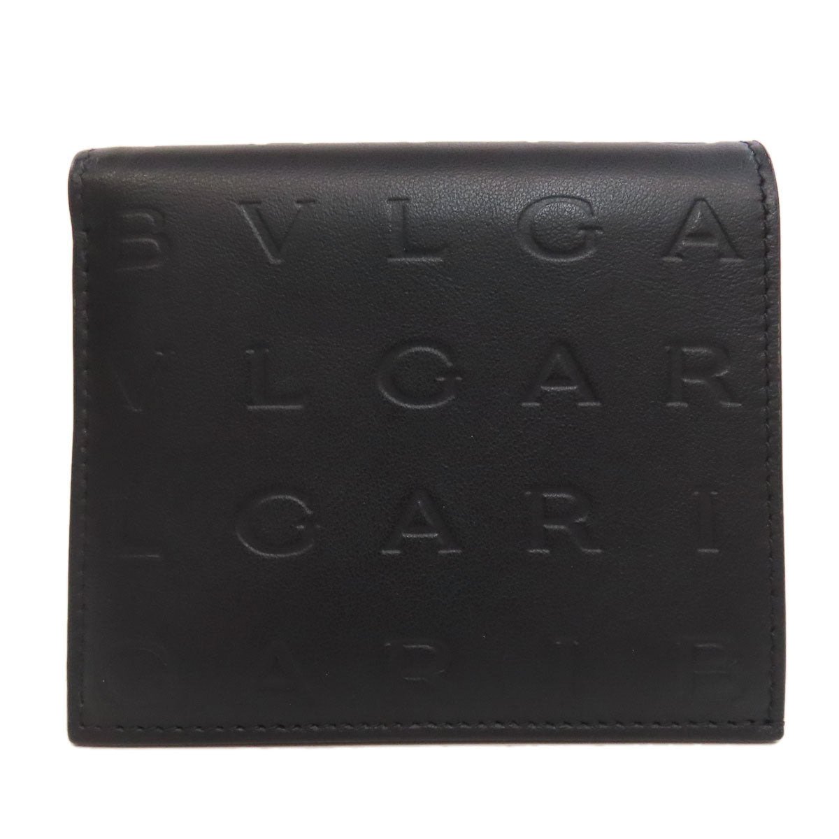 BVLGARI ブルガリ インフィニートゥム コンパクトウォレット 二つ折り財布（小銭入れあり） カーフ レディース 中古