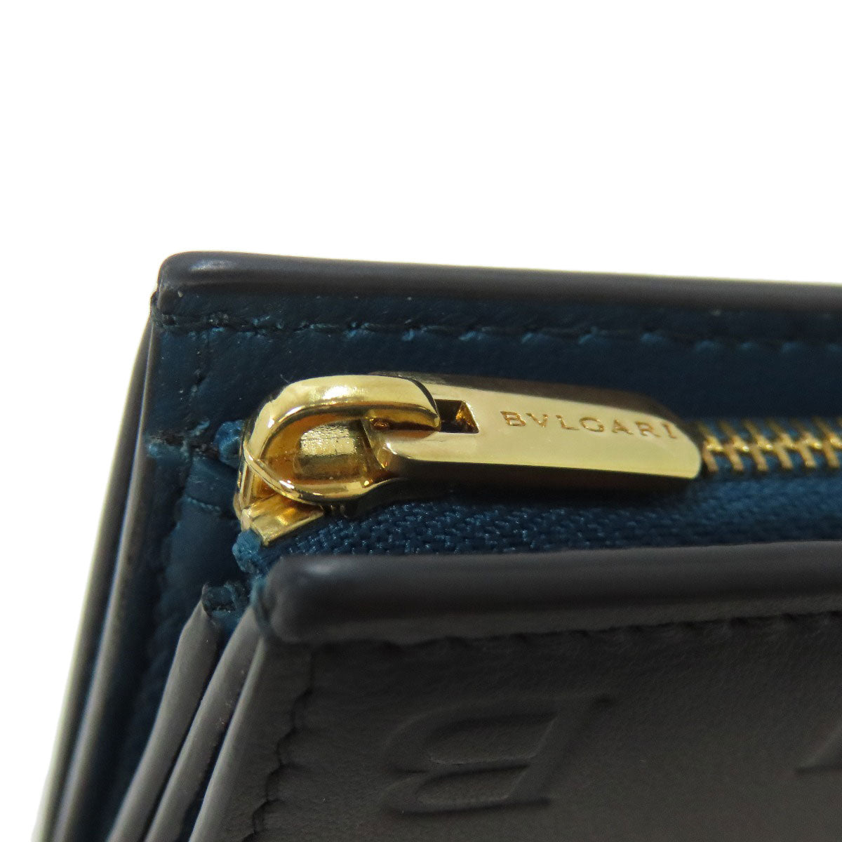 BVLGARI ブルガリ インフィニートゥム コンパクトウォレット 二つ折り財布（小銭入れあり） カーフ レディース 中古