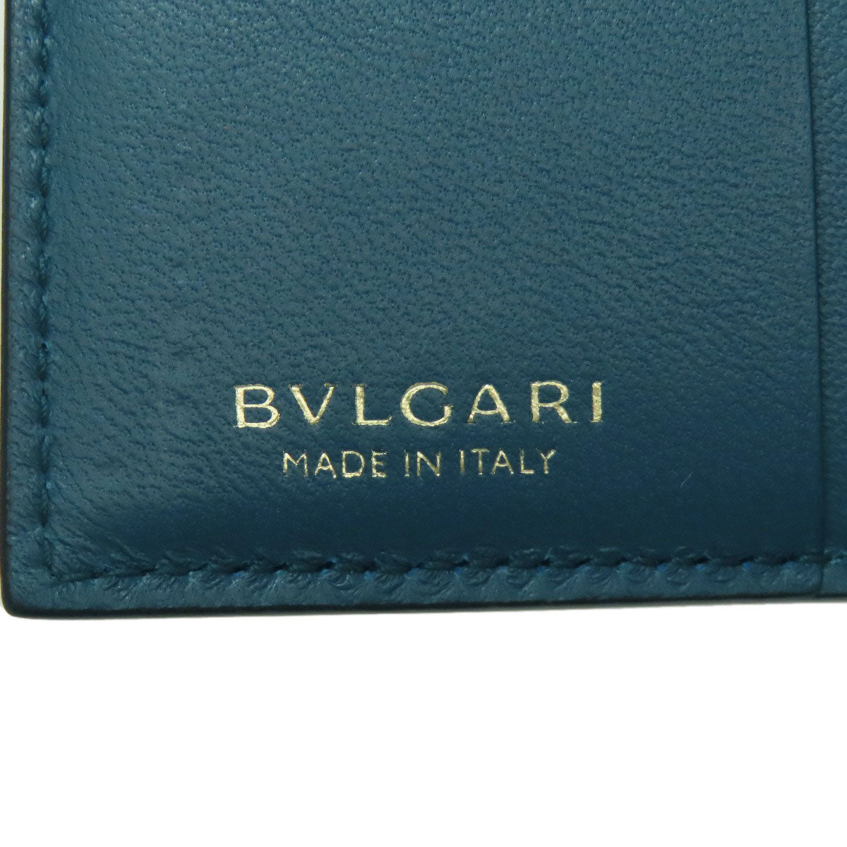 BVLGARI ブルガリ インフィニートゥム コンパクトウォレット 二つ折り財布（小銭入れあり） カーフ レディース 中古