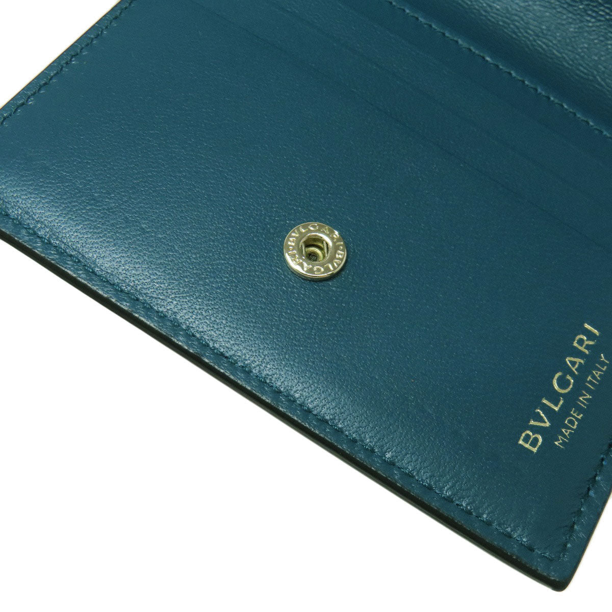 BVLGARI ブルガリ インフィニートゥム コンパクトウォレット 二つ折り財布（小銭入れあり） カーフ レディース 中古
