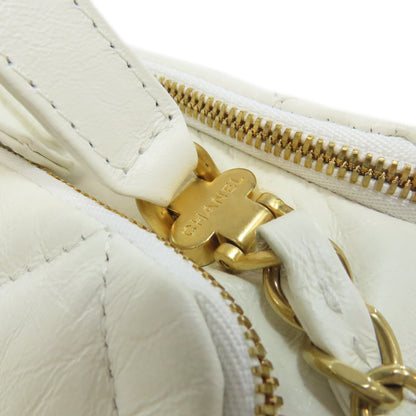 CHANEL シャネル マトラッセ ゴールド金具 2WAY ショルダーバッグ カーフ レディース 中古