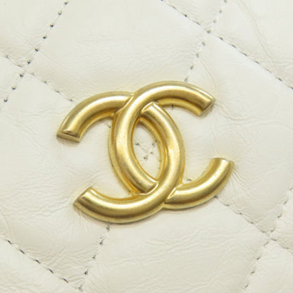 CHANEL シャネル マトラッセ ゴールド金具 2WAY ショルダーバッグ カーフ レディース 中古
