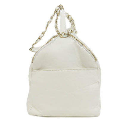 CHANEL シャネル マトラッセ ゴールド金具 2WAY ショルダーバッグ カーフ レディース 中古