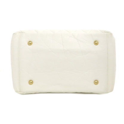 CHANEL シャネル マトラッセ ゴールド金具 2WAY ショルダーバッグ カーフ レディース 中古