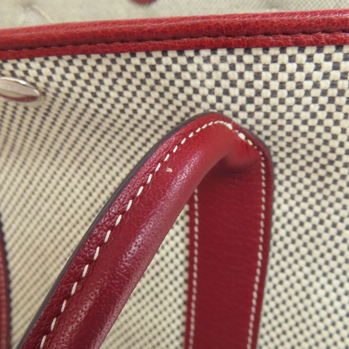 HERMES エルメス ガーデンパーティTPM シルバー金具 トートバッグ キャンバス レディース 中古
