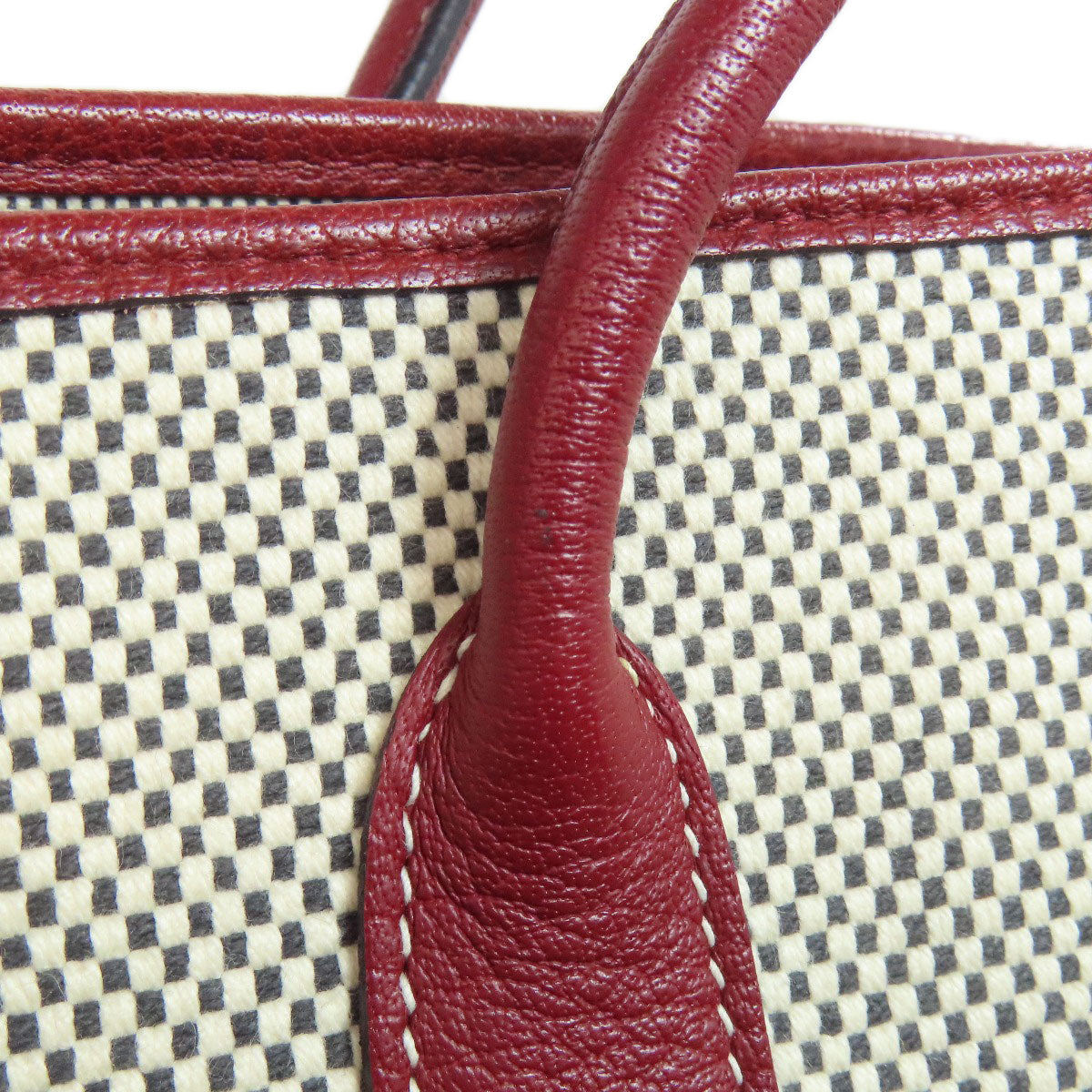 HERMES エルメス ガーデンパーティTPM シルバー金具 トートバッグ キャンバス レディース 中古