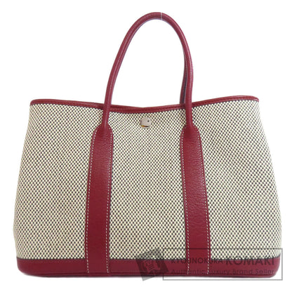 HERMES エルメス ガーデンパーティTPM シルバー金具 トートバッグ キャンバス レディース 中古