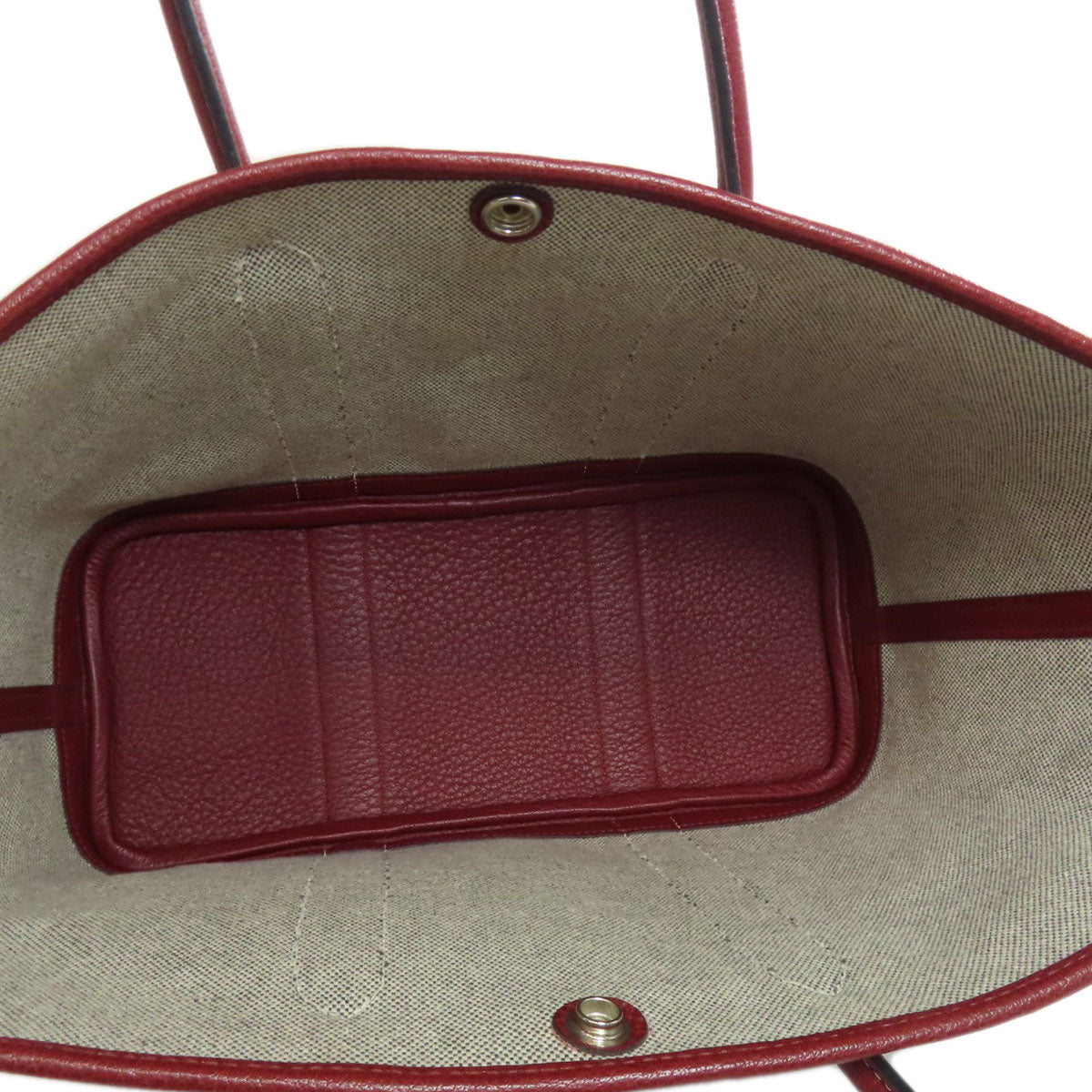 HERMES エルメス ガーデンパーティTPM シルバー金具 トートバッグ キャンバス レディース 中古