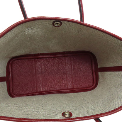 HERMES エルメス ガーデンパーティTPM シルバー金具 トートバッグ キャンバス レディース 中古