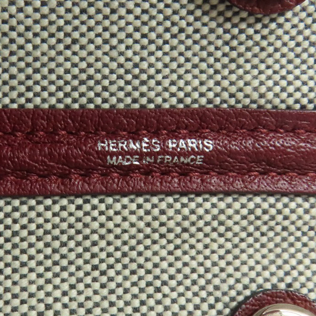 HERMES エルメス ガーデンパーティTPM シルバー金具 トートバッグ キャンバス レディース 中古
