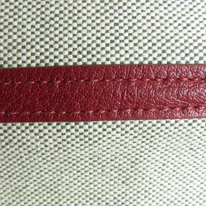 HERMES エルメス ガーデンパーティTPM シルバー金具 トートバッグ キャンバス レディース 中古