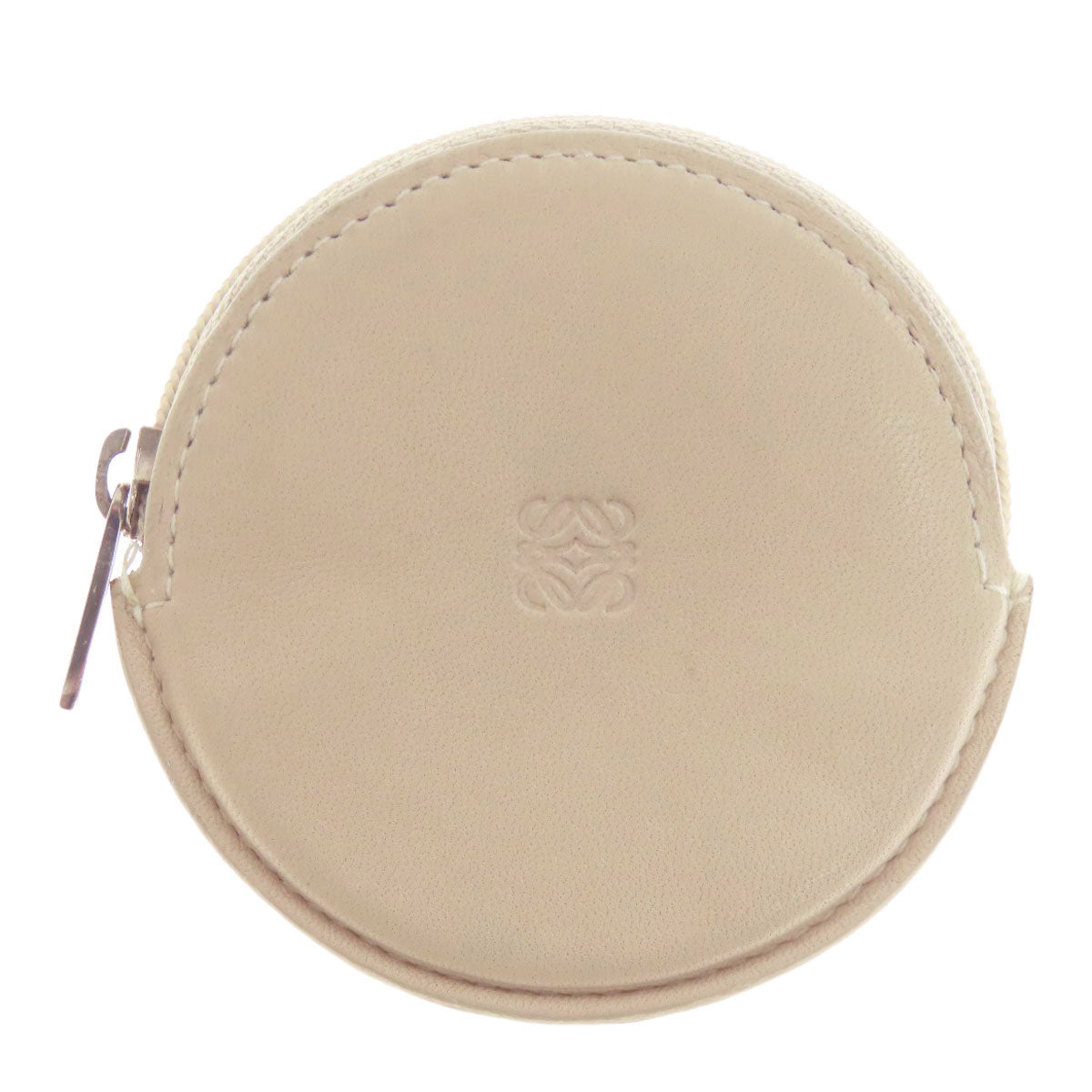 LOEWE ロエベ アナグラム 丸形 コインケース カーフ レディース 中古