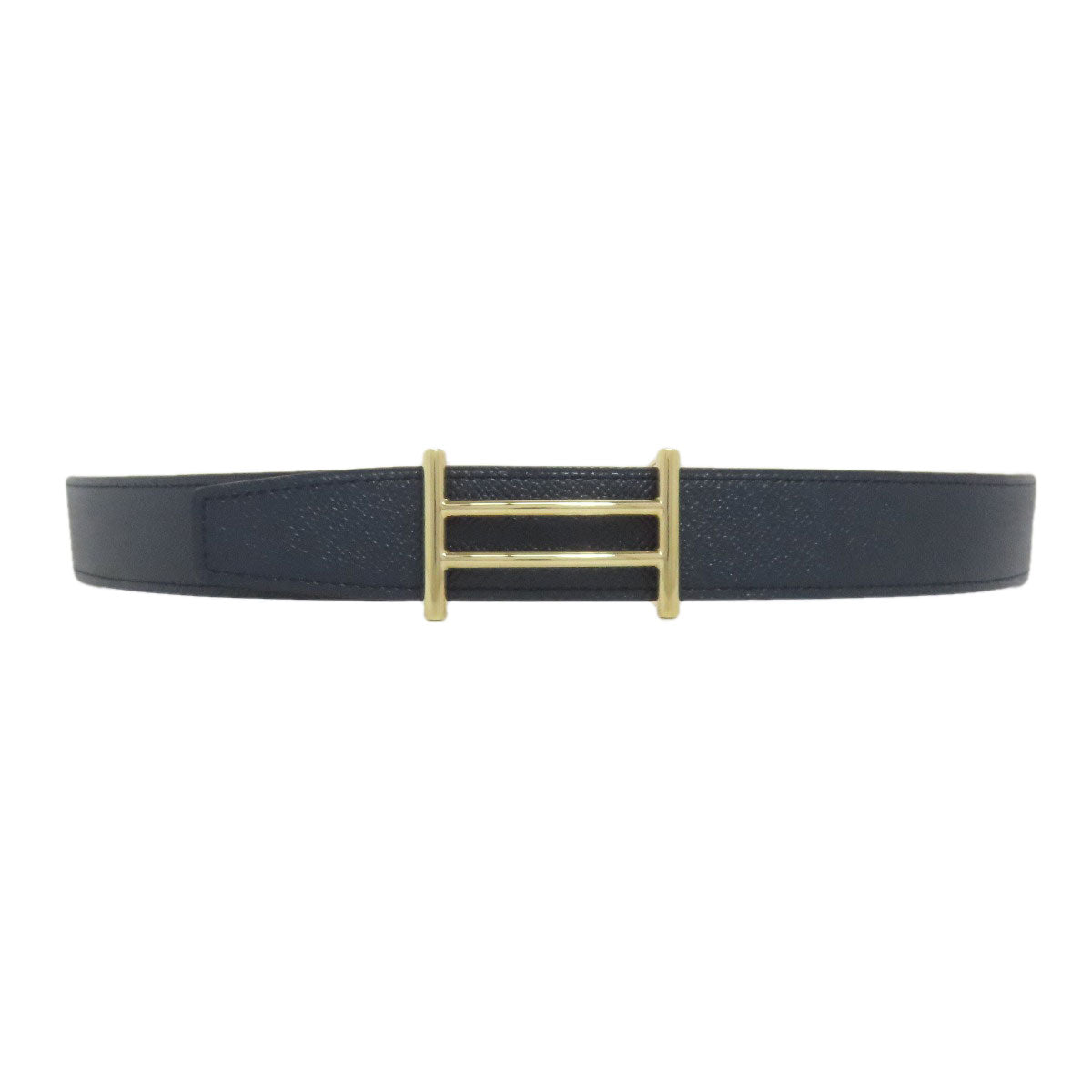 HERMES エルメス Hベルト ゴールド金具 ベルト エプソン メンズ 中古