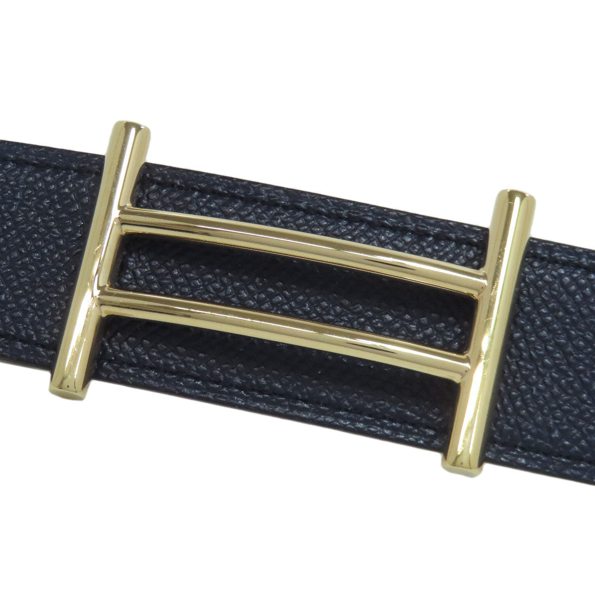 HERMES エルメス Hベルト ゴールド金具 ベルト エプソン メンズ 中古