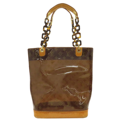 LOUIS VUITTON ルイヴィトン M92501 カバ・アンブルMM トートバッグ ビニール レディース 中古