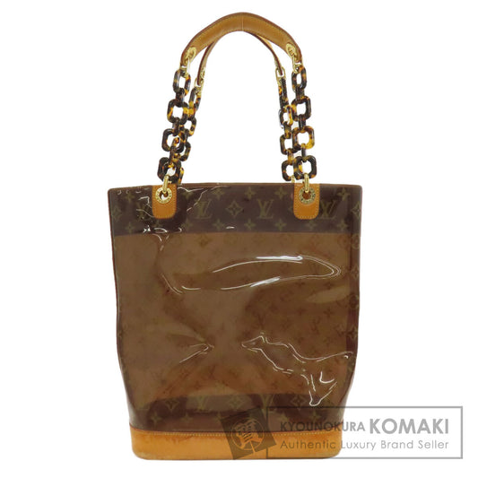 LOUIS VUITTON ルイヴィトン M92501 カバ・アンブルMM トートバッグ ビニール レディース 中古