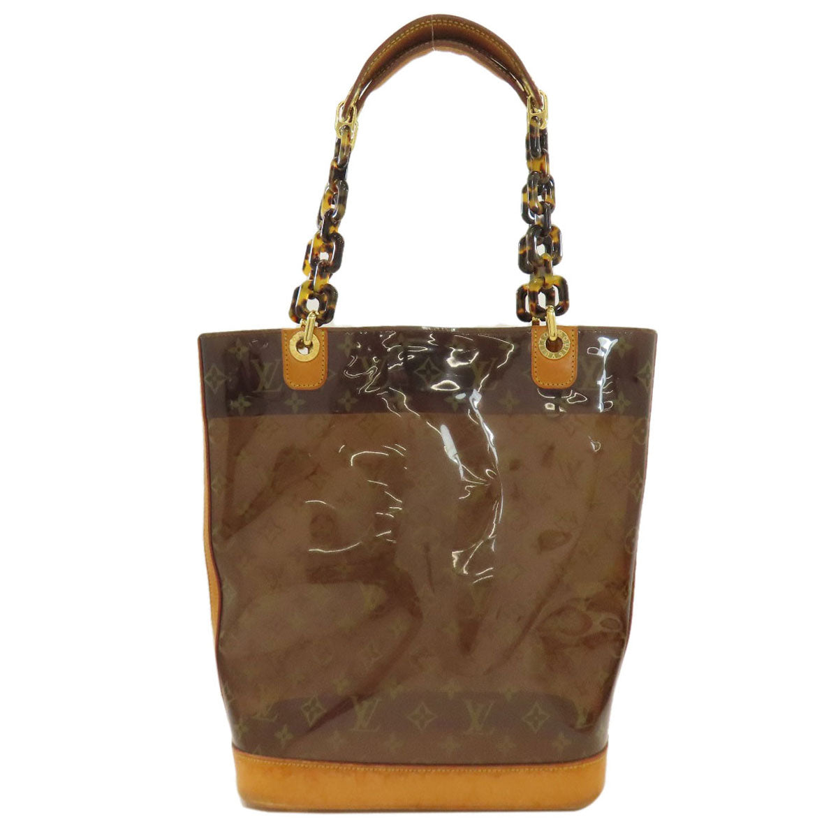 LOUIS VUITTON ルイヴィトン M92501 カバ・アンブルMM トートバッグ ビニール レディース 中古