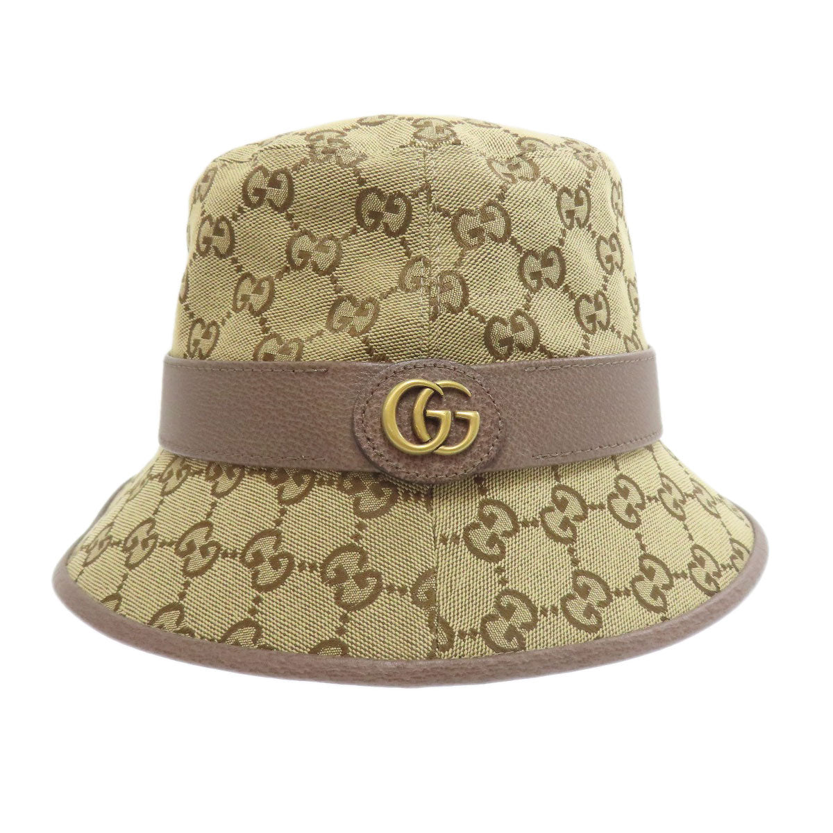 GUCCI グッチ バケットハット GG 帽子 キャンバス レディース 中古